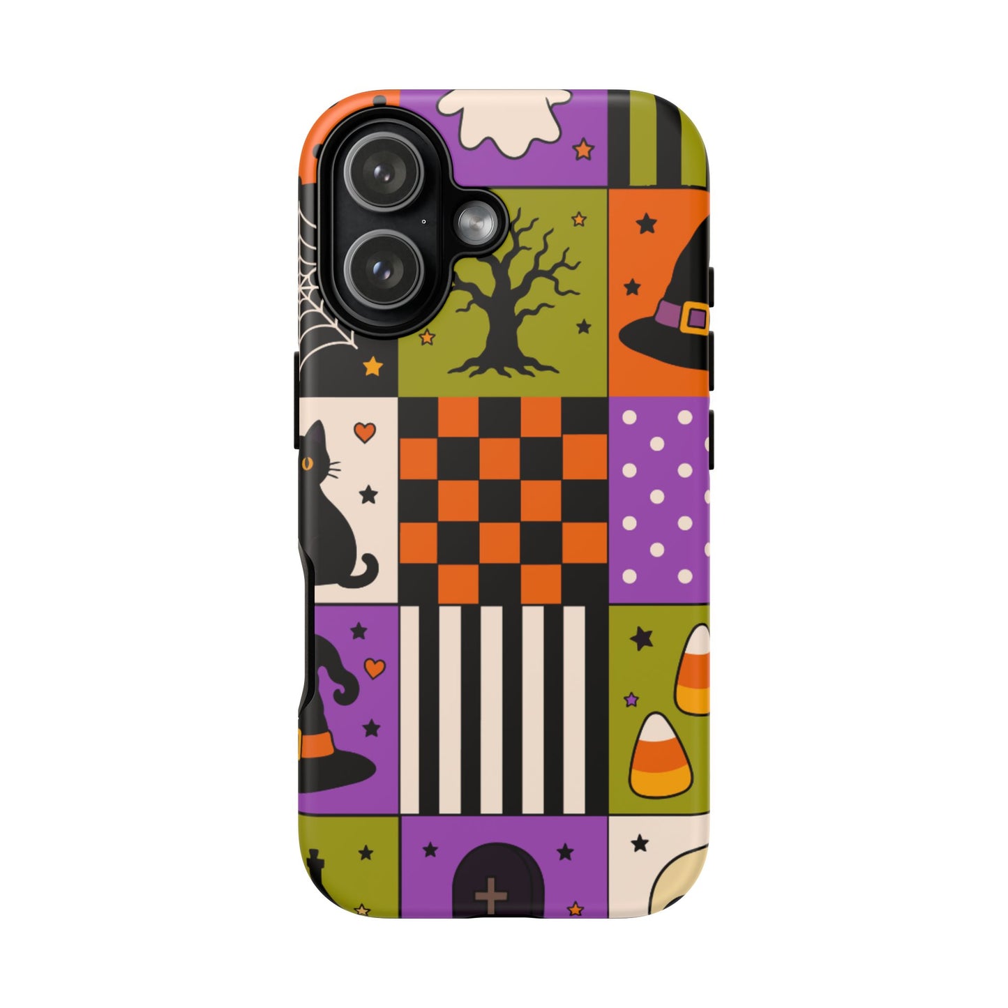 Protective Phone Case – Spooky Patchwork