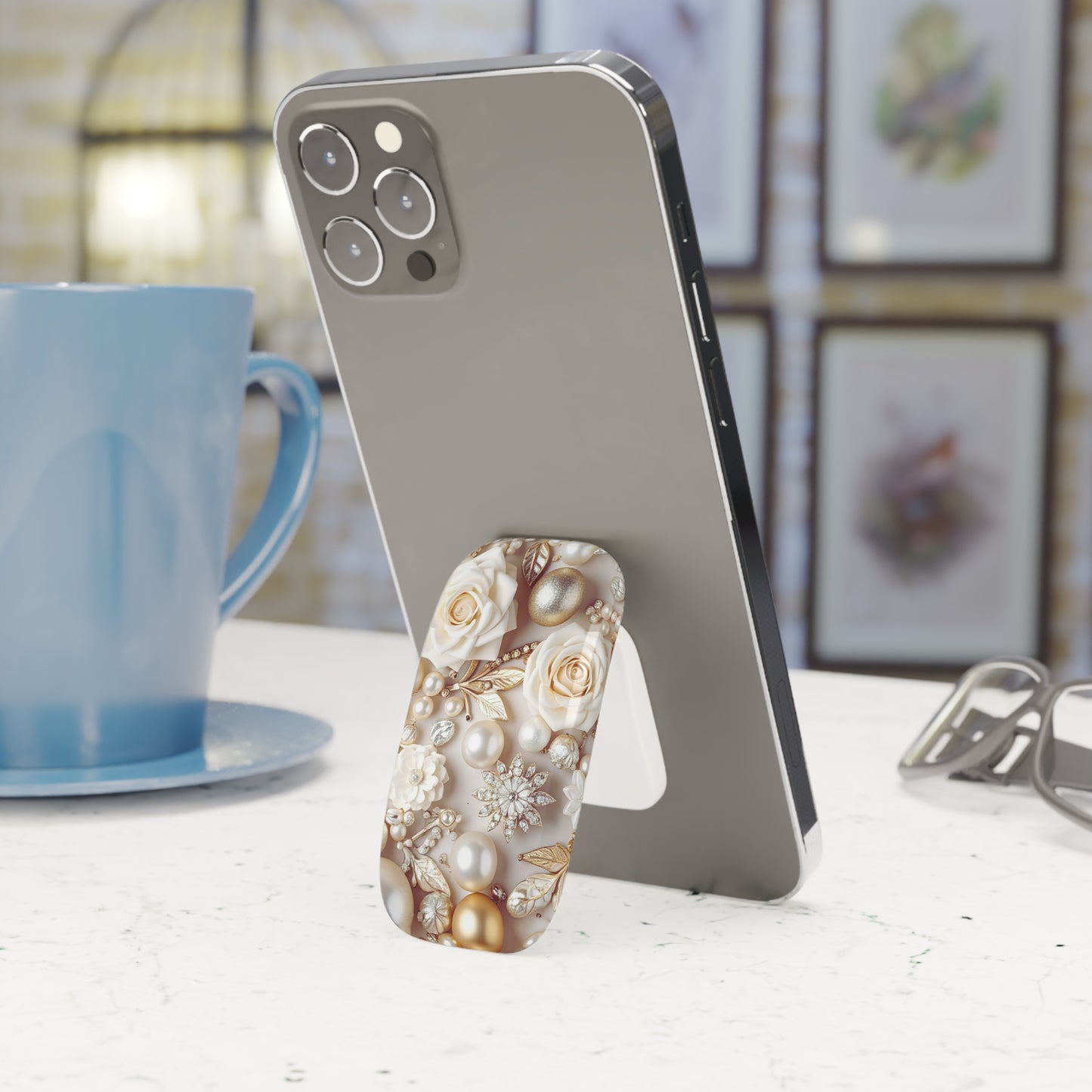 Phone Grip – Ivory Opulence