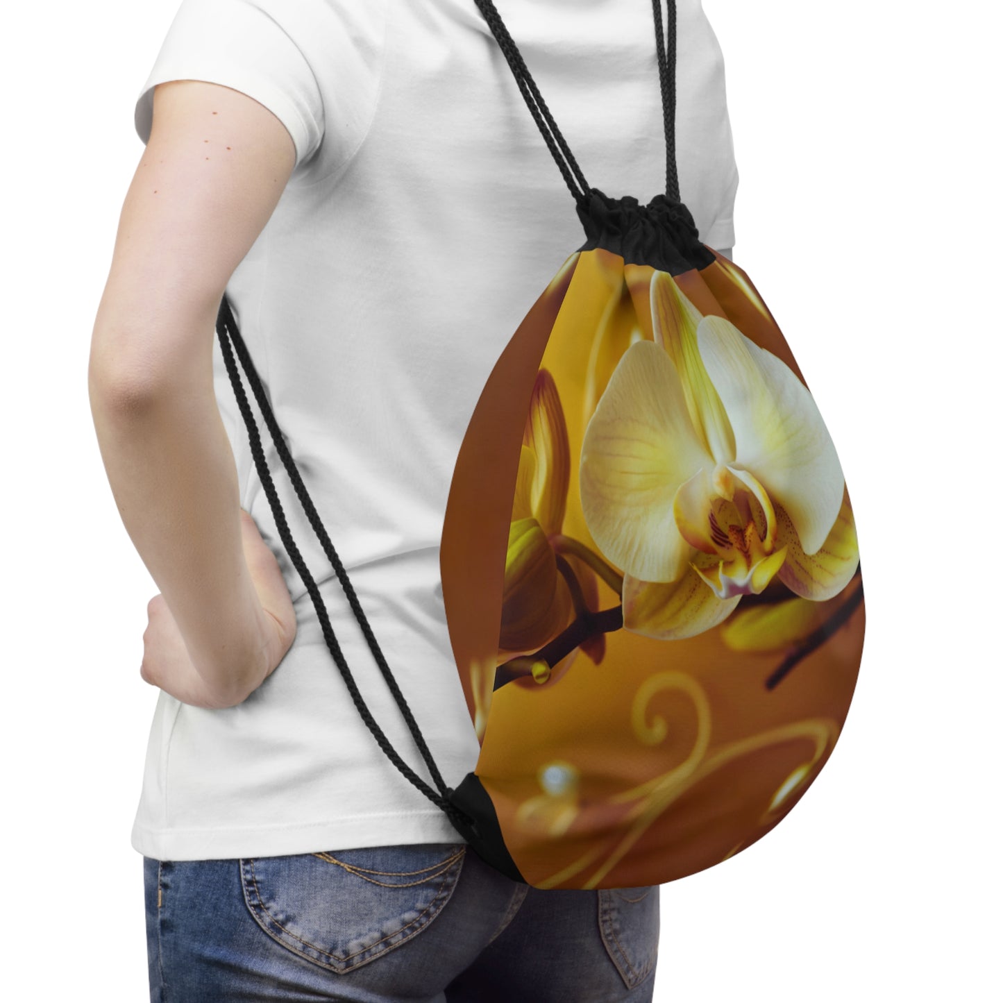 Drawstring Bag – Amber Orchid