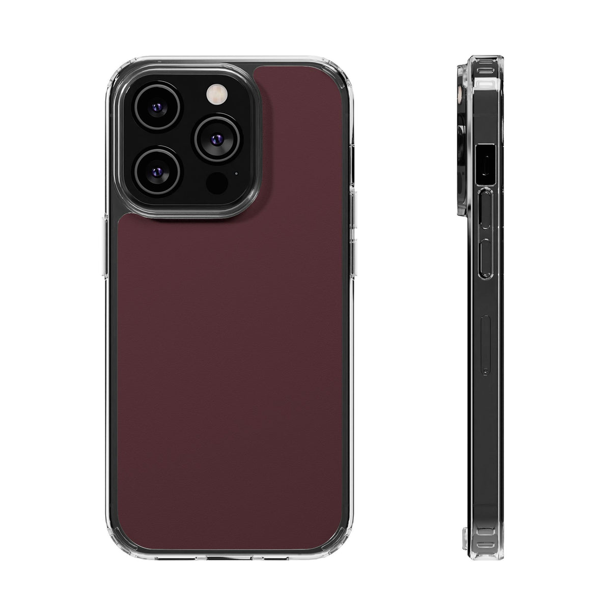 Clear Phone Case – Mulled Wine – Compatible with iPhone 13–17 & Samsung Galaxy S25–S26 Series