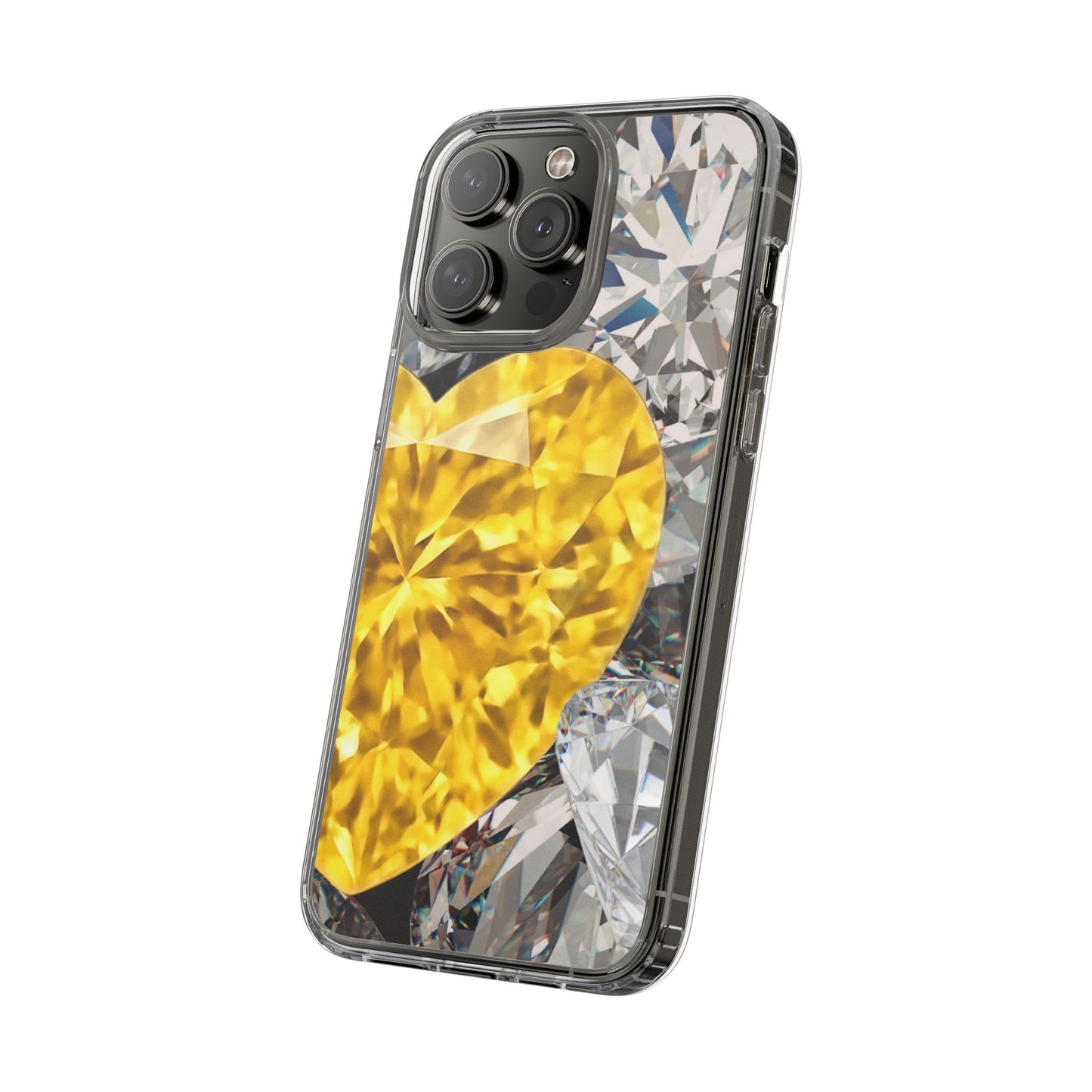 Clear Phone Case – Heart of Gold