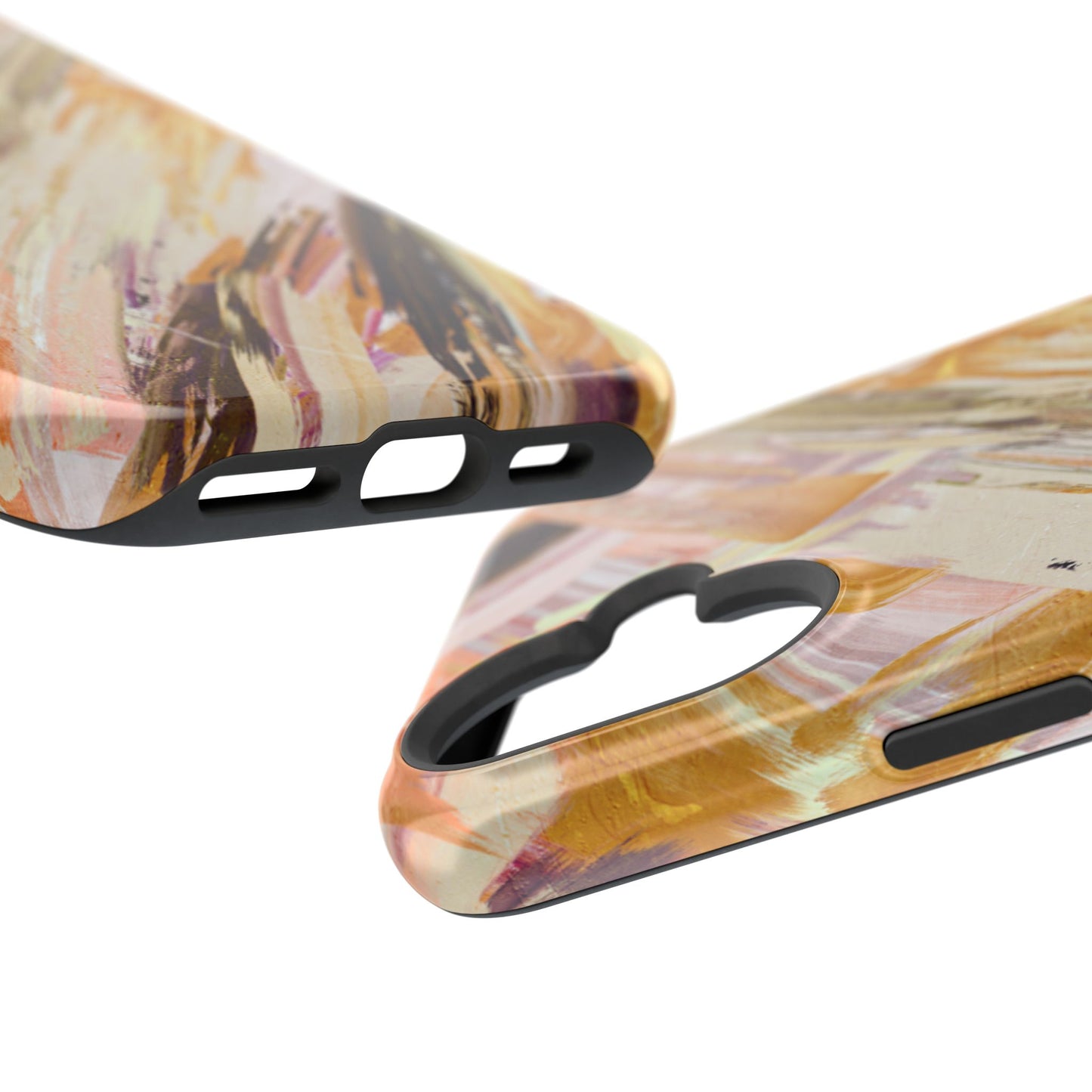 Wireless-Charging Compatible Case – Brush & Bronze