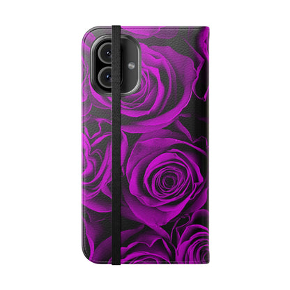 Flip Case – Amethyst Roses