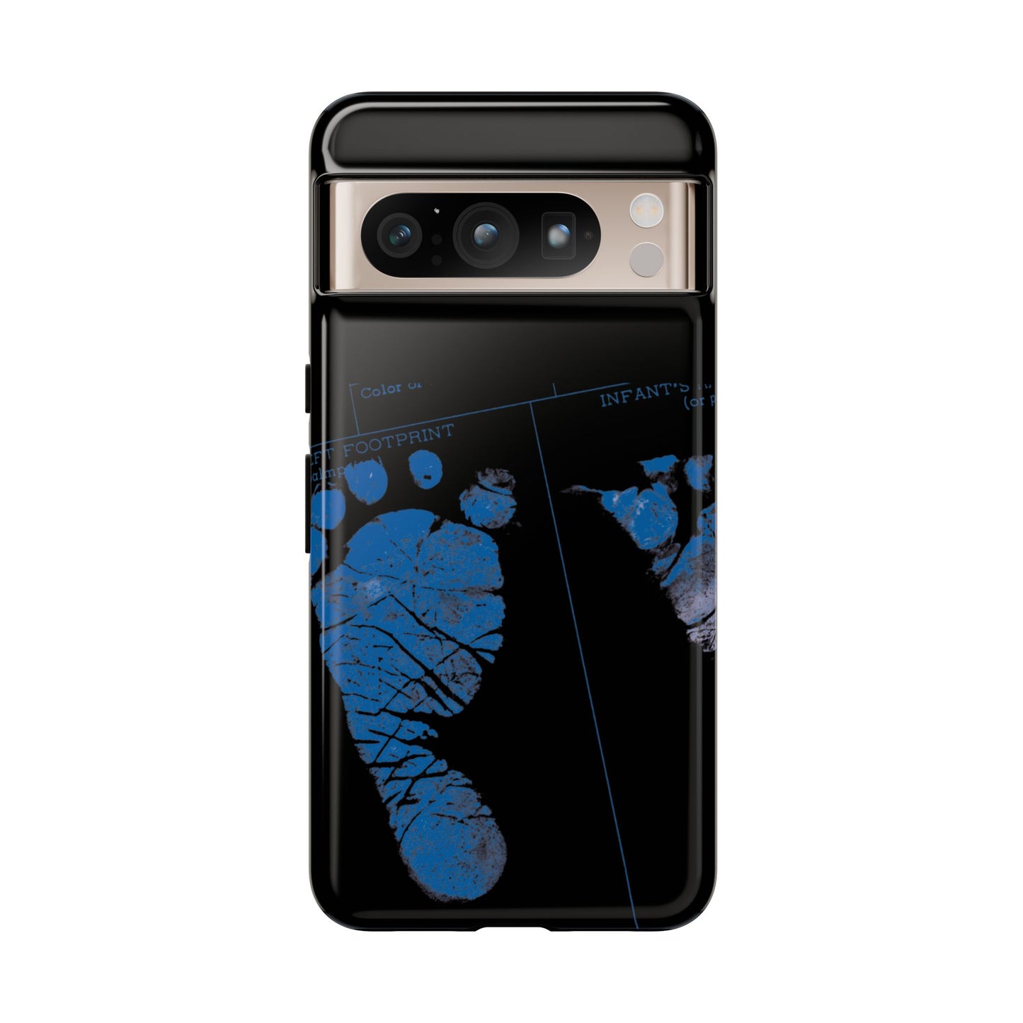 Protective Phone Case – Mom’s Little Blue Footprints