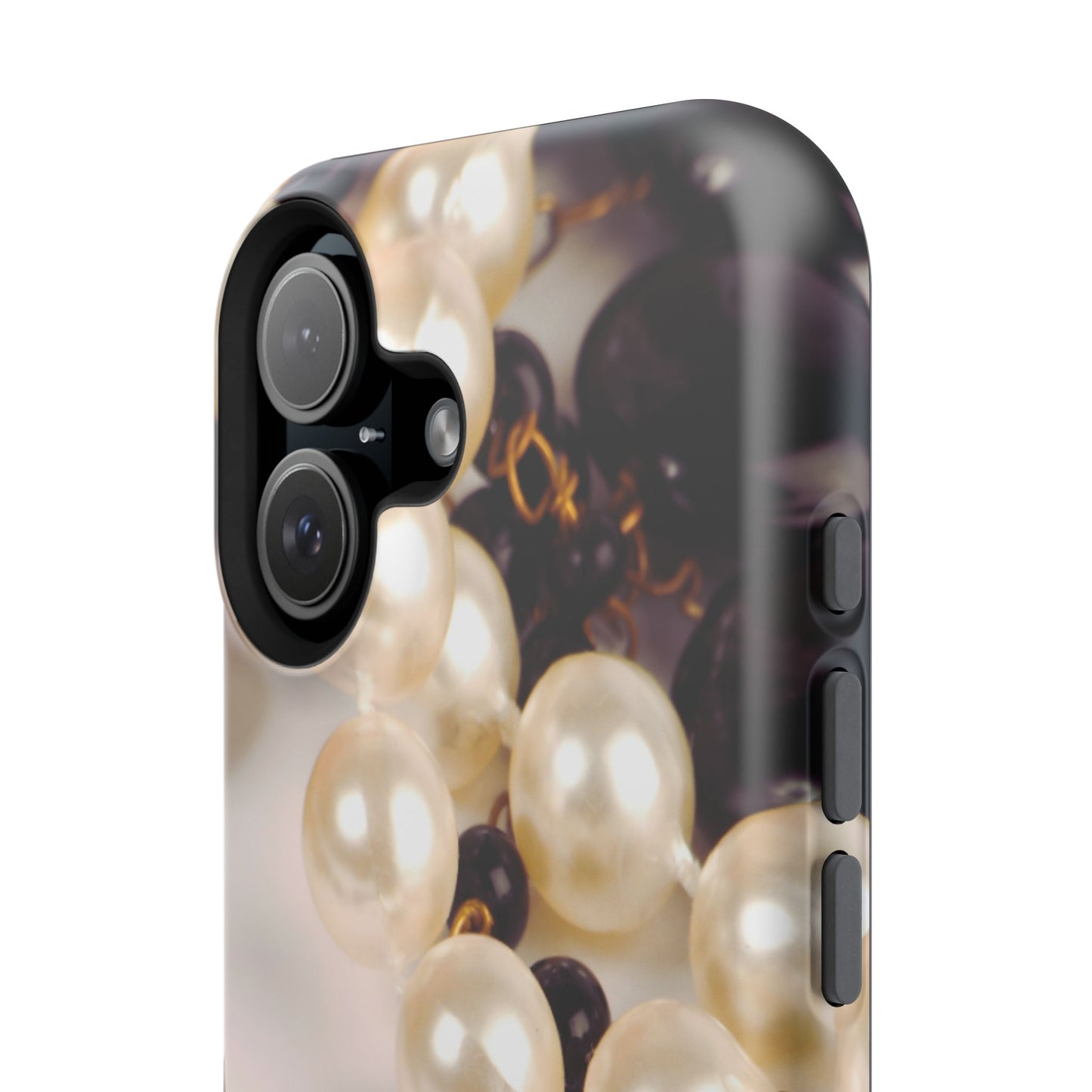 Impact-Resistant Phone Case – Noir Pearl