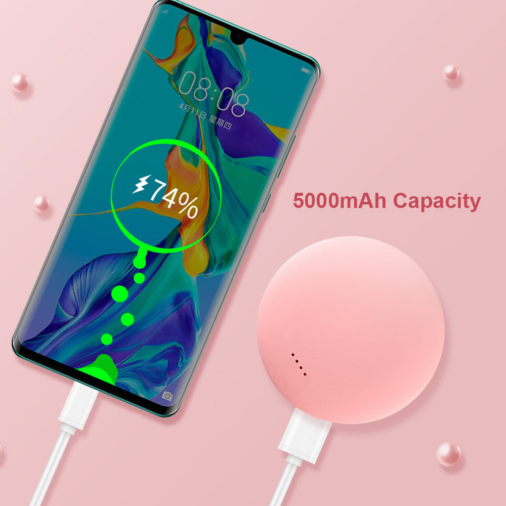 Power Bank Hand Warmer – Compact Round