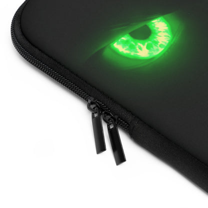 Laptop Sleeve – Neon Green Monster Eyes