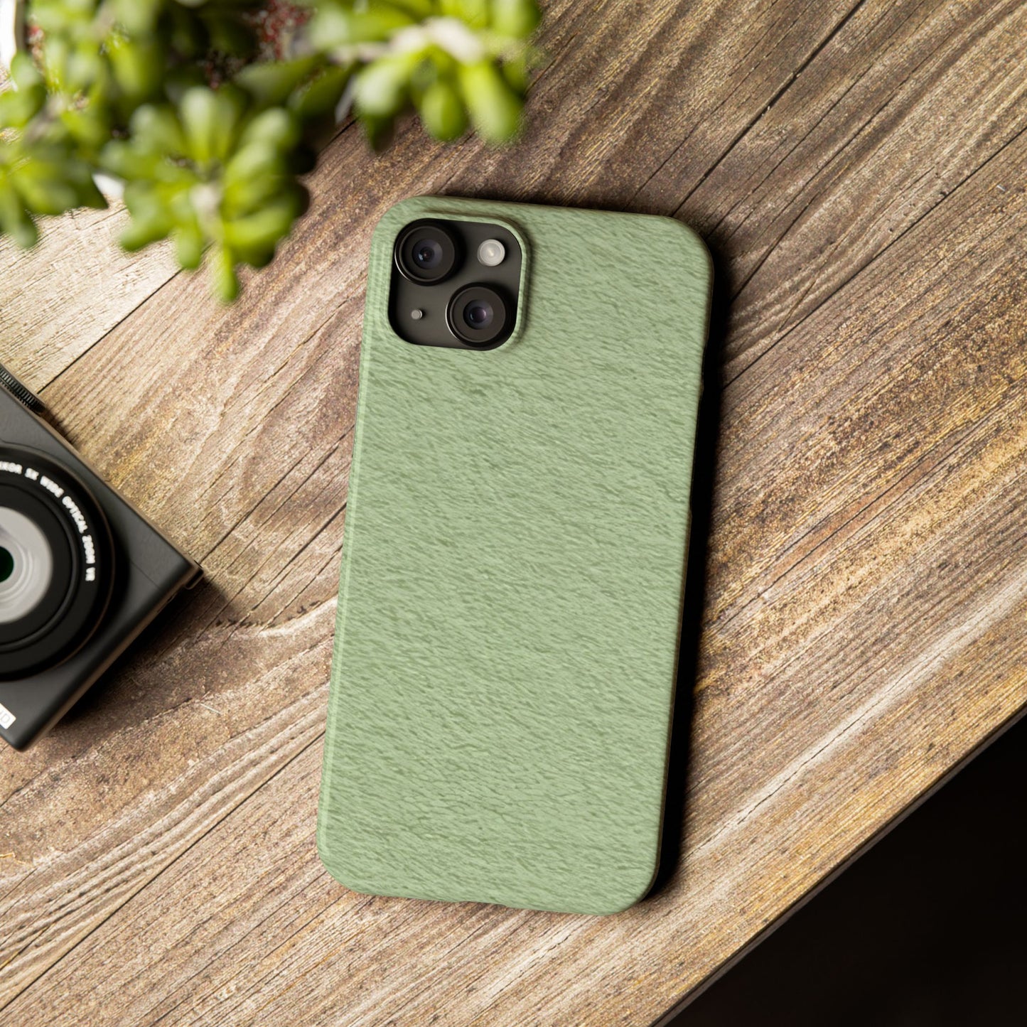 Slim Phone Case – Matcha Wash