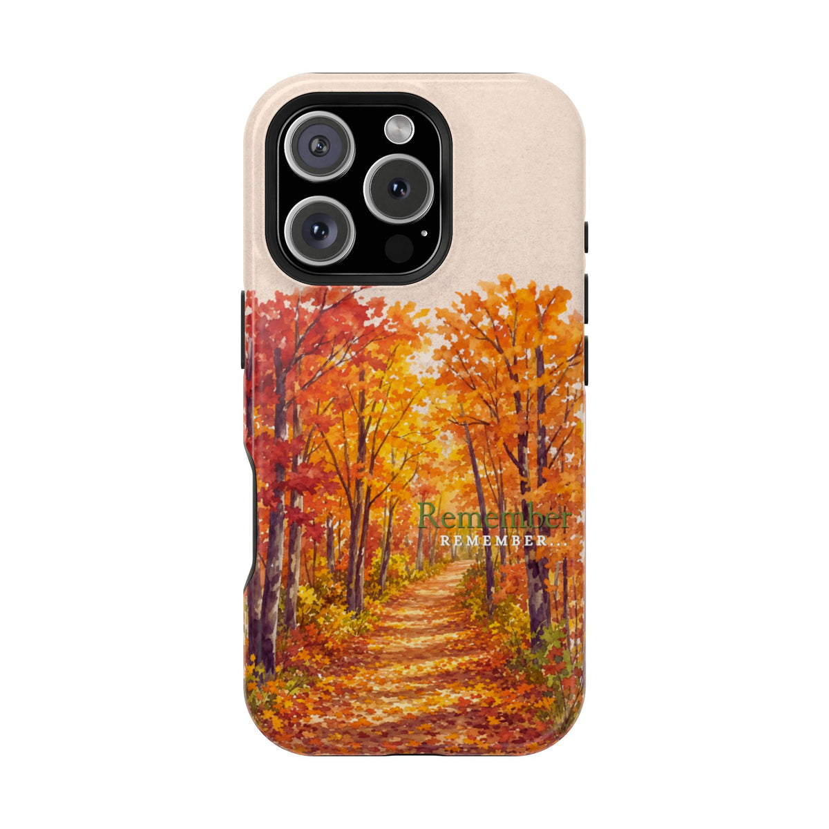 Wireless-Charging Compatible Case – Autumn Remembered – Compatible with iPhone 13–17 & Samsung Galaxy S25–S26 Series