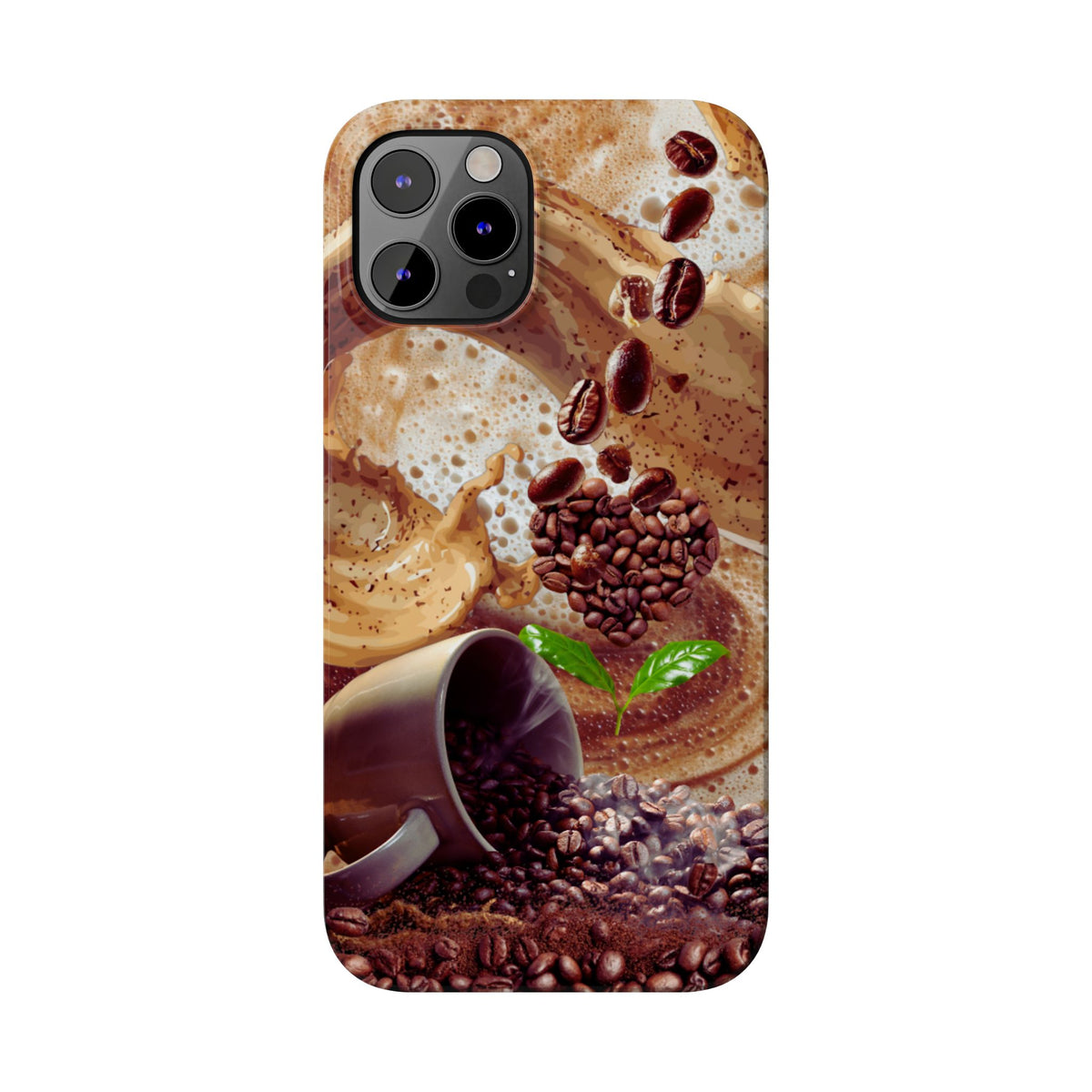 Slim Phone Case – Love at First Sip – Compatible with iPhone 11–17 Series