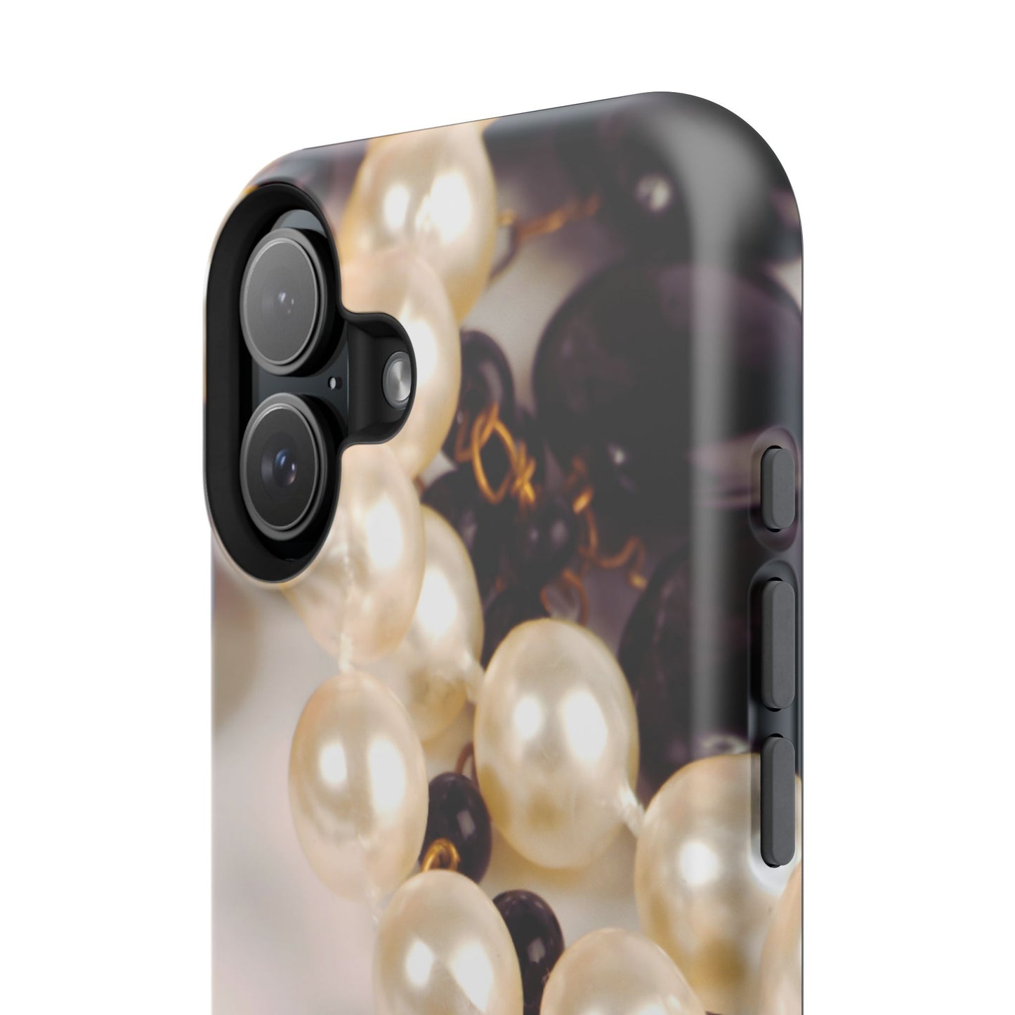 Impact-Resistant Phone Case – Noir Pearl