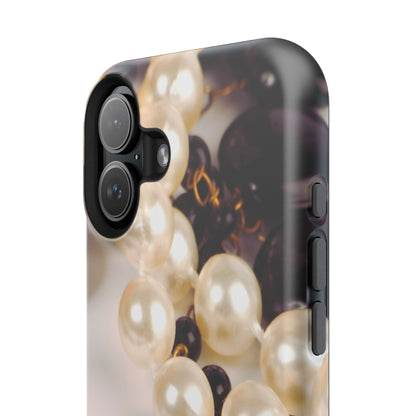 Impact-Resistant Phone Case – Noir Pearl