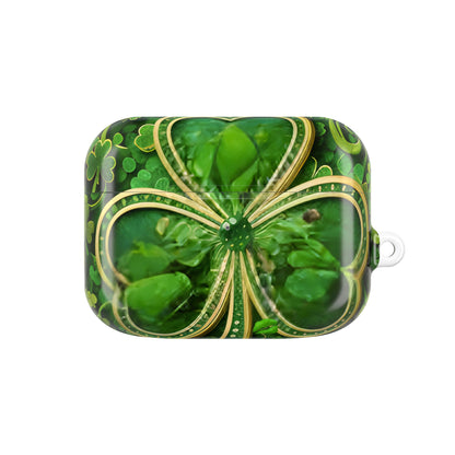 Earbud Case Cover – Lucky Clover Shamrock Kiss