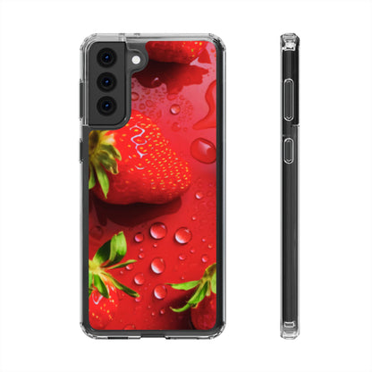 Clear Phone Case – Strawberry Drip