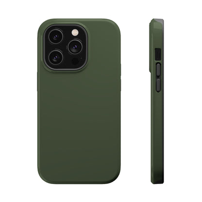 Wireless-Charging Compatible Case – Cabin Green – Compatible with iPhone 13–17 & Samsung Galaxy S25–S26 Series