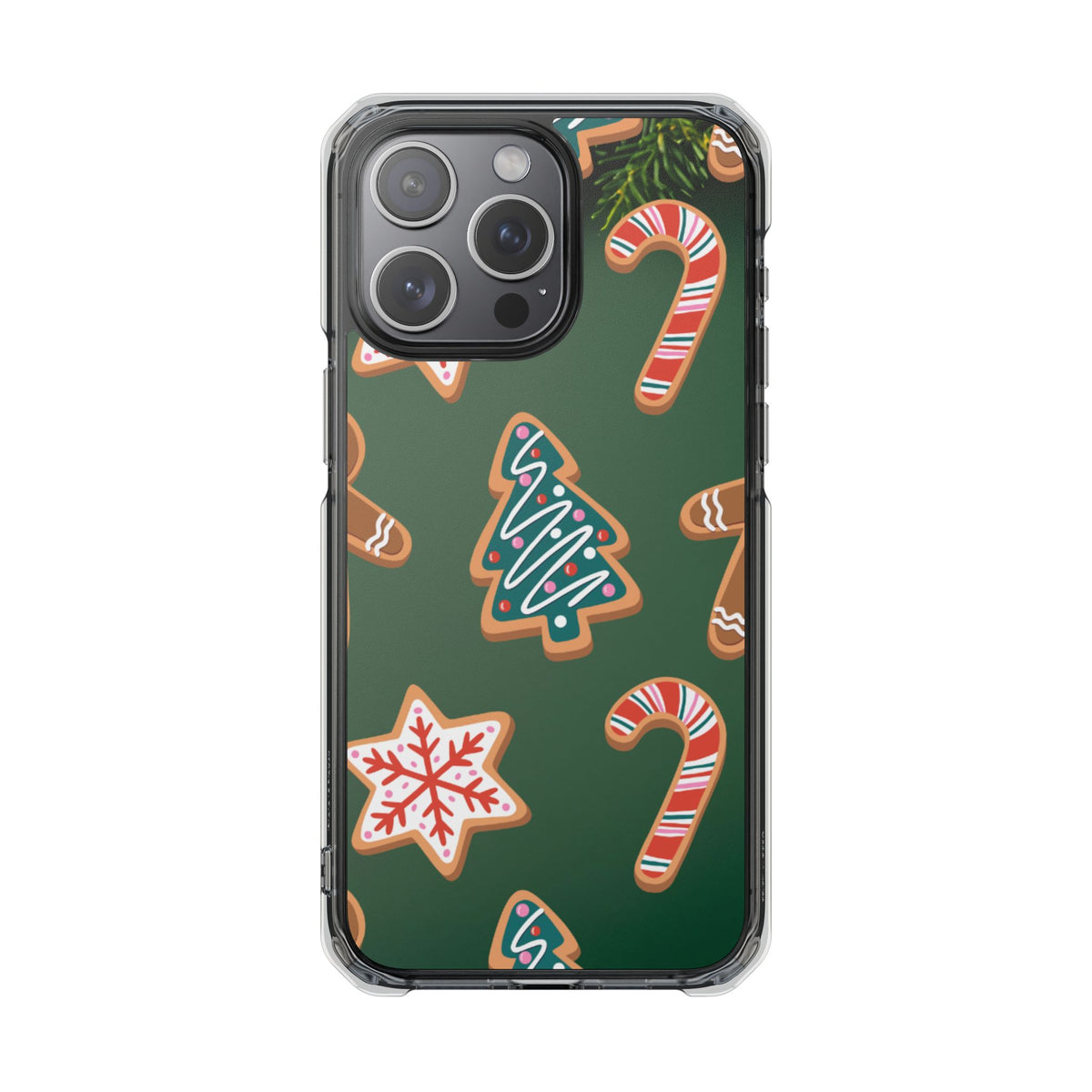 Clear Magnetic Phone Case – Cookie Season – Compatible with iPhone 14–17 Series