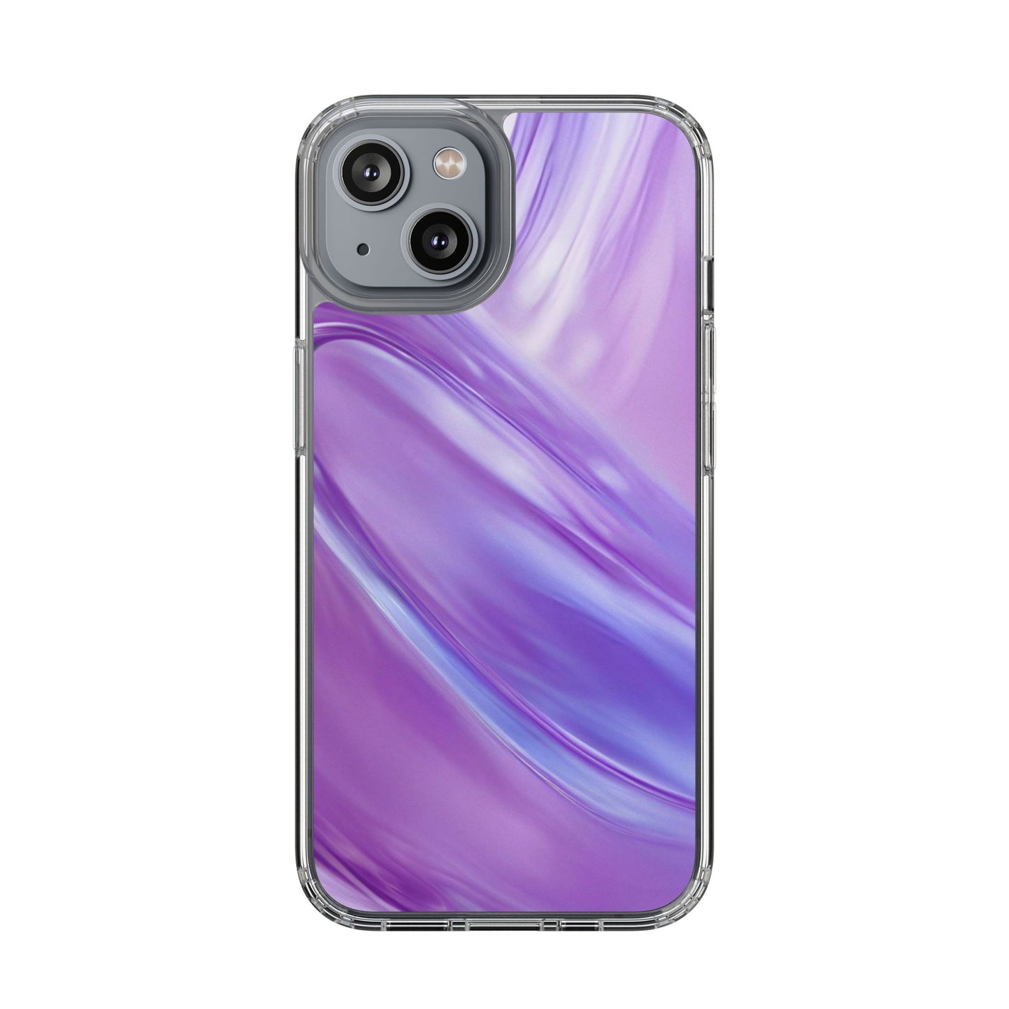 Clear Phone Case – Lavender Wave