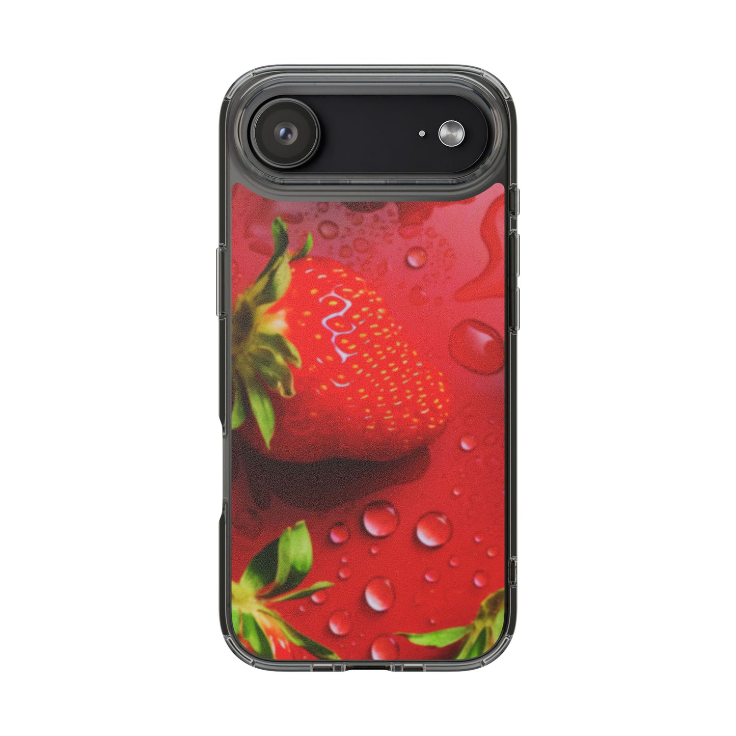 Clear Phone Case – Strawberry Drip