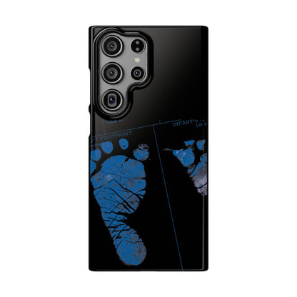 Snap Phone Case – Mom’s Little Blue Footprints