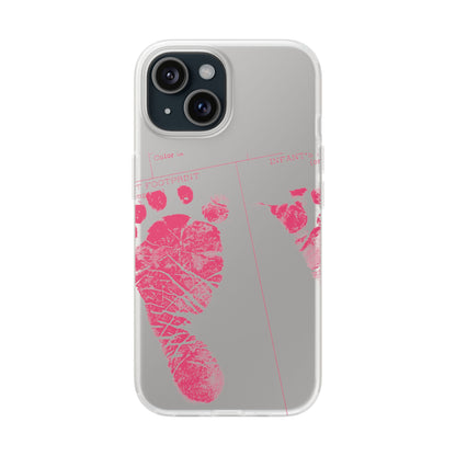 Flexi Case – Mom’s Little Pink Footprints