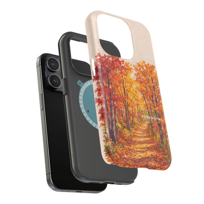 Wireless-Charging Compatible Case – Autumn Remembered – Compatible with iPhone 13–17 & Samsung Galaxy S25–S26 Series