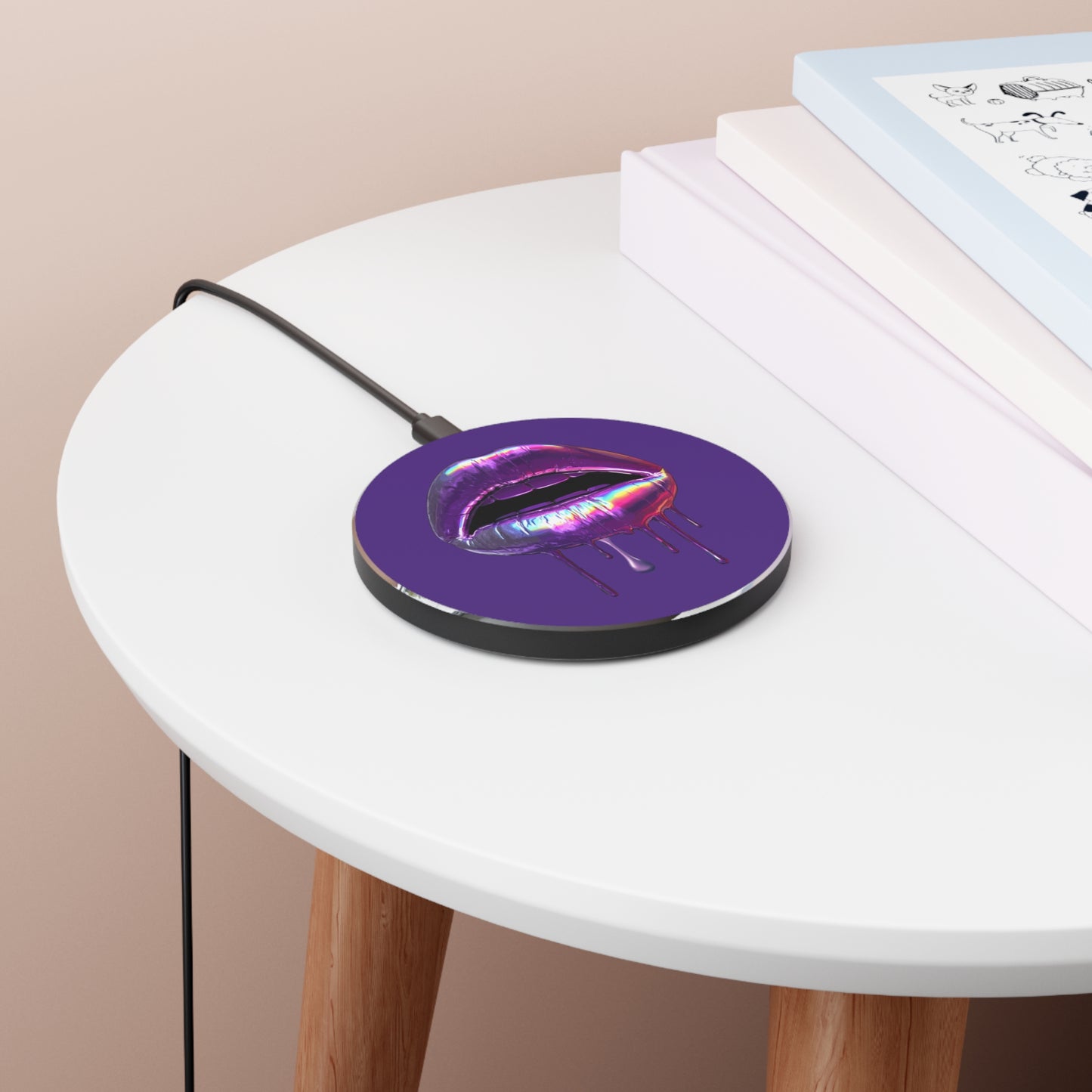 Wireless Charger – Purple Haze Lips
