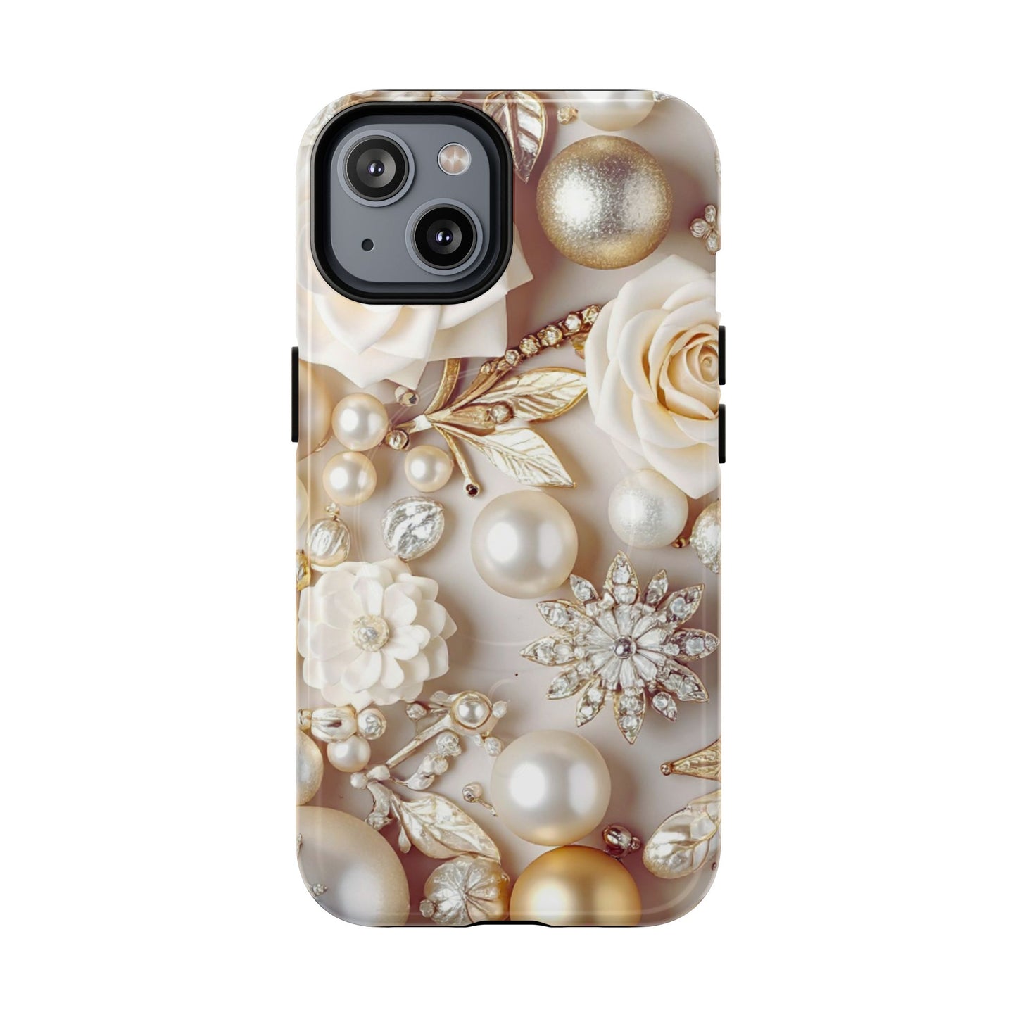 Protective Magnetic Phone Case – Ivory Opulence
