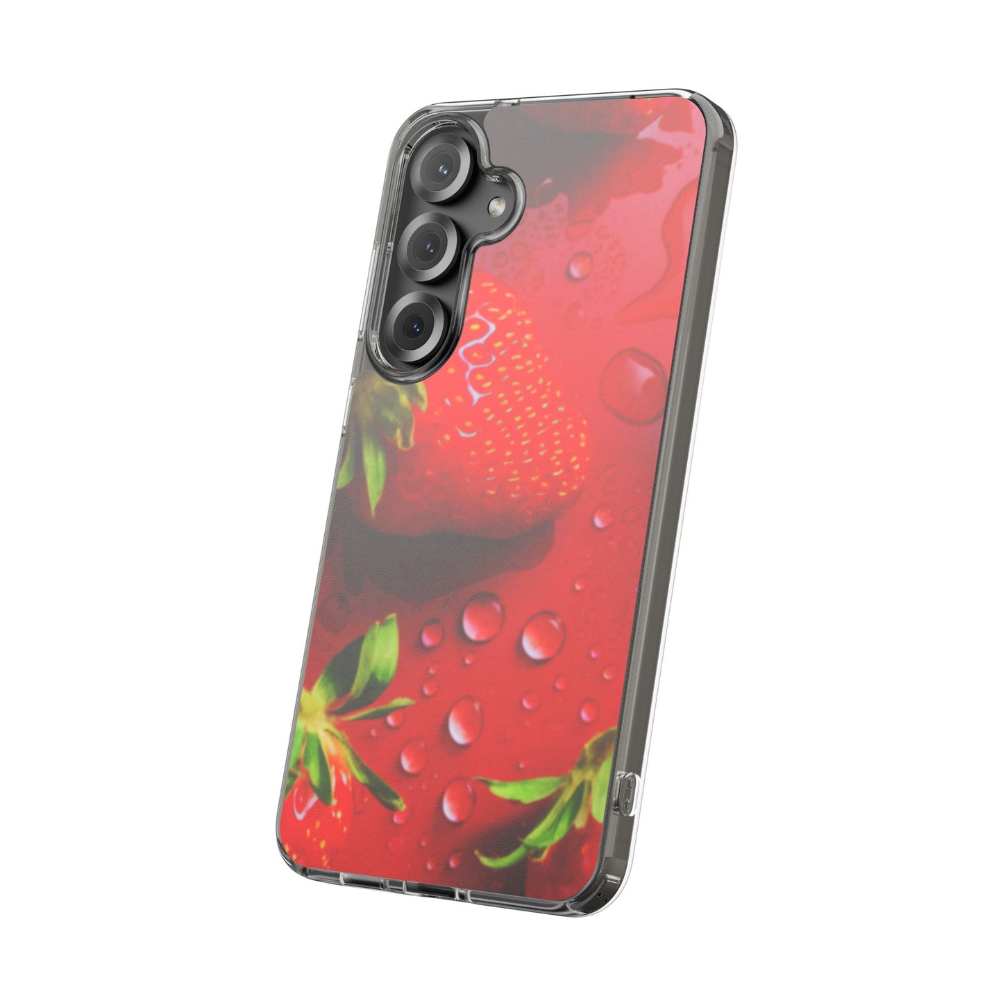Clear Phone Case – Strawberry Drip