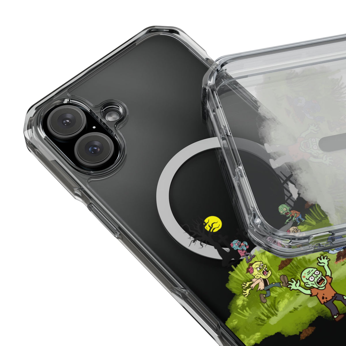 Clear Magnetic Phone Case – Graveyard Shift