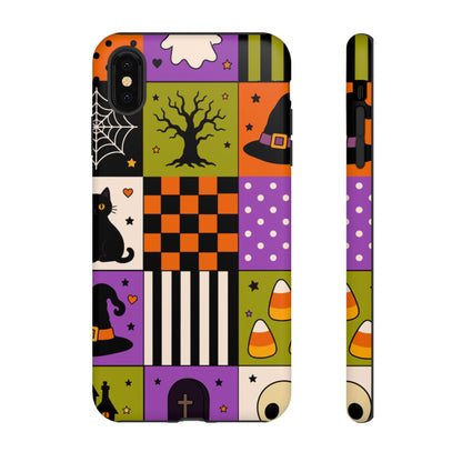Protective Phone Case – Spooky Patchwork