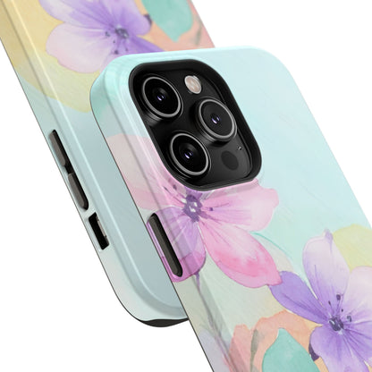 Impact-Resistant Phone Case – Water Petal