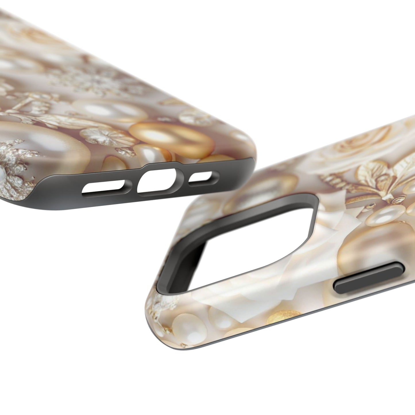 Impact-Resistant Phone Case – Ivory Opulence