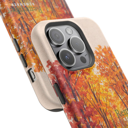 Impact-Resistant Phone Case – Autumn Remembered – Compatible with iPhone 11–17 & Samsung Galaxy S22–S26 Series