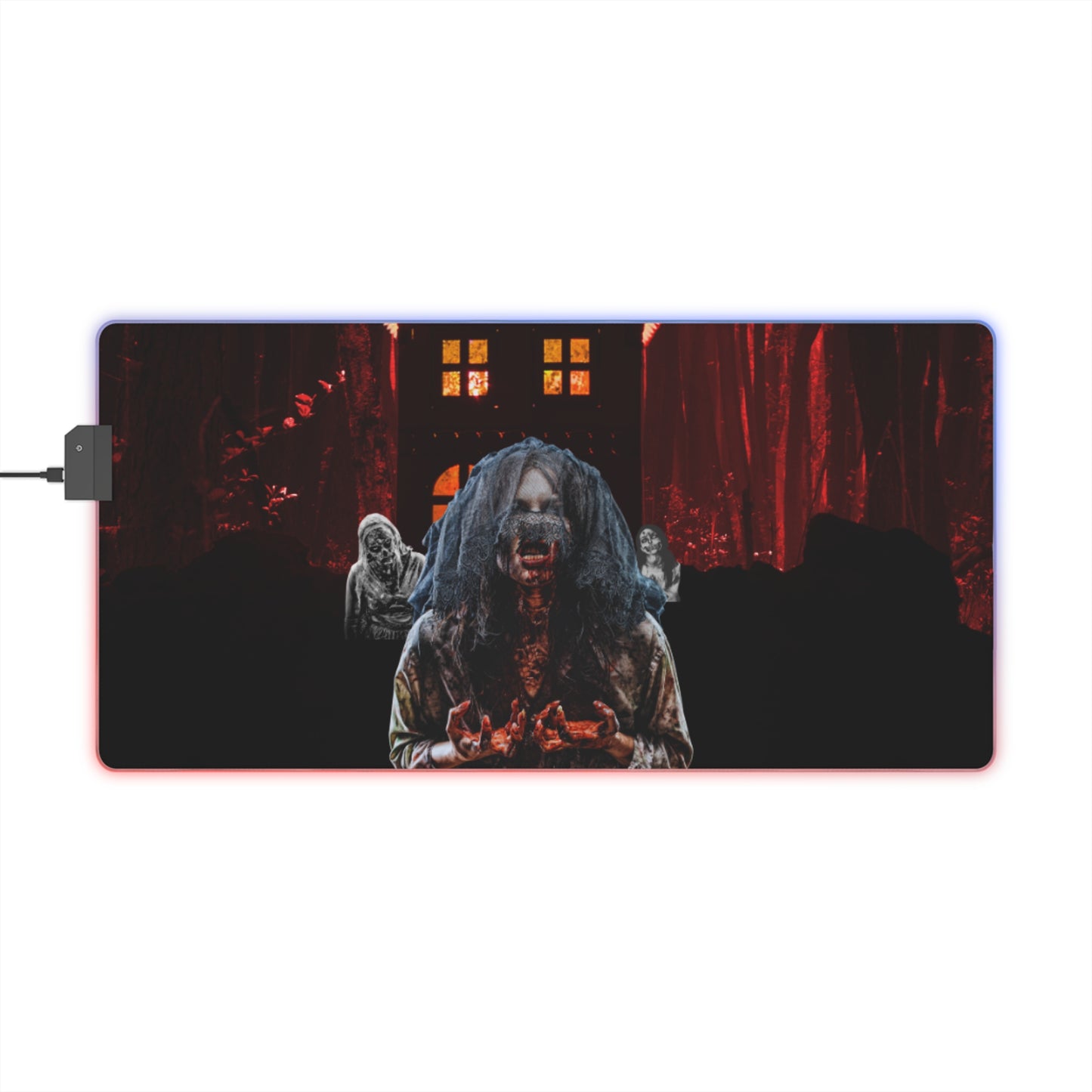 Gaming LED Desk Mat – Undead Uprising