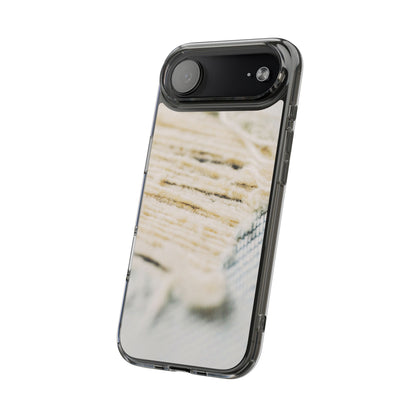 Clear Phone Case – Woven Warmth