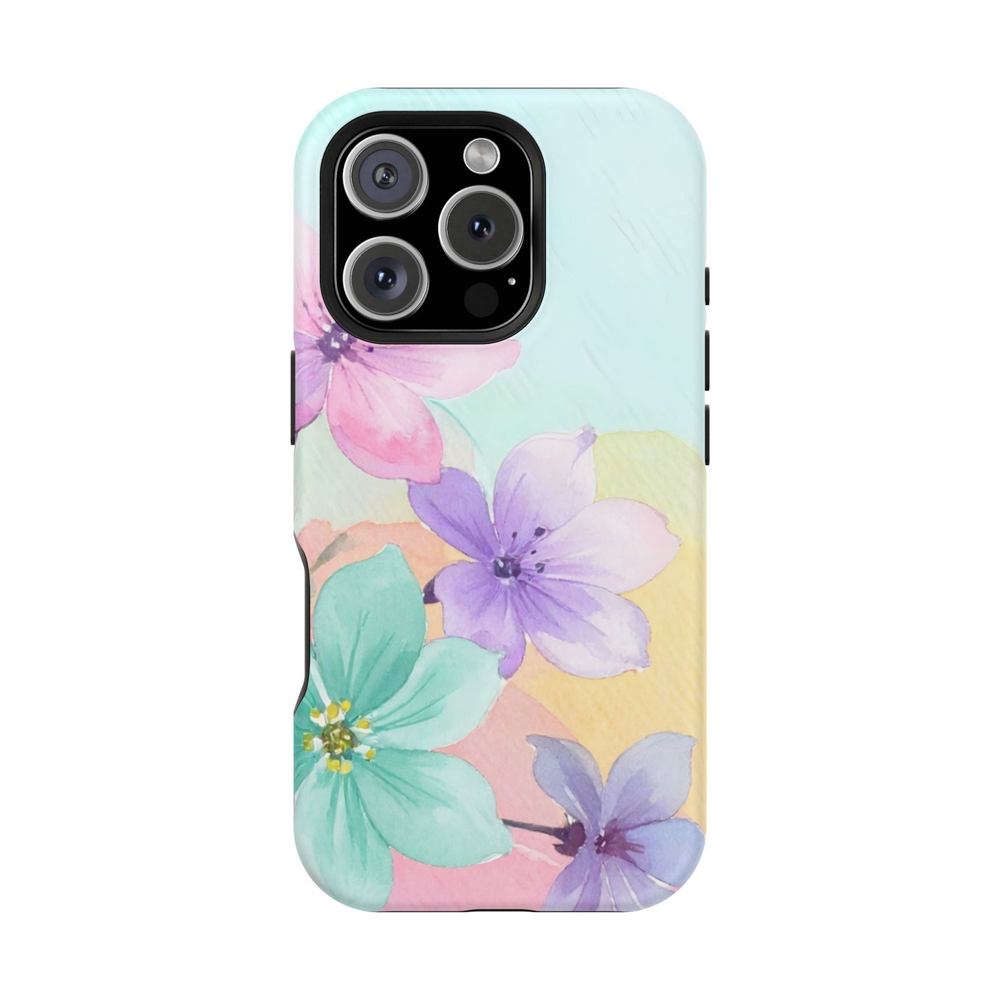 Impact-Resistant Phone Case – Water Petal
