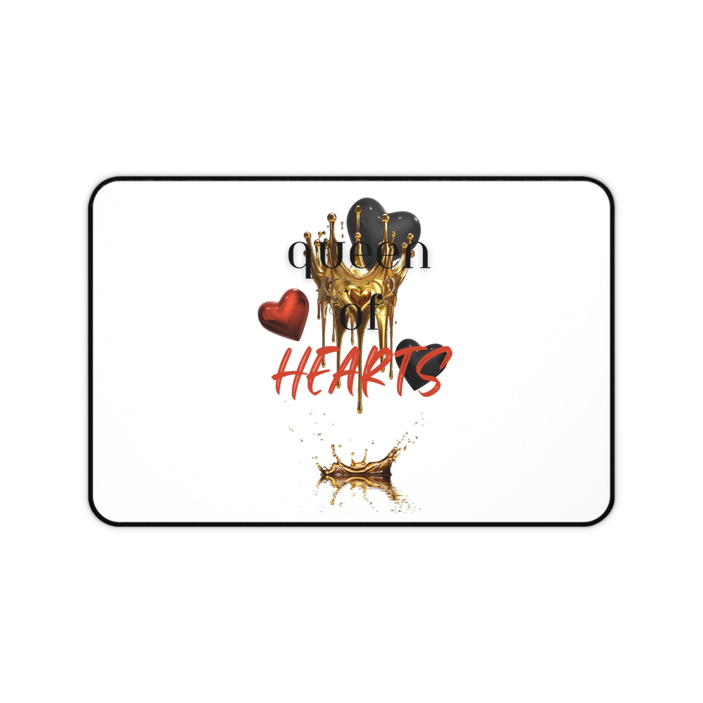 Neoprene Desk Mat – Queen of Hearts