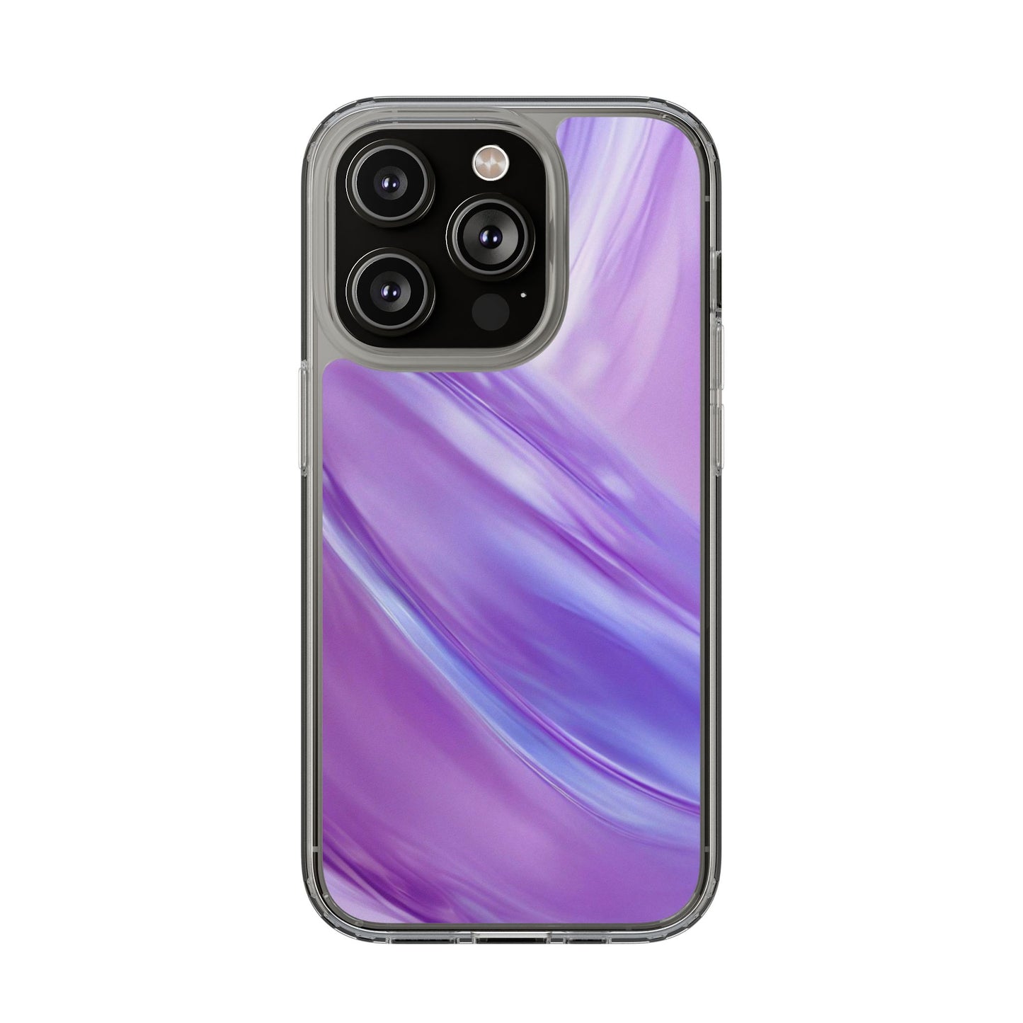 Clear Phone Case – Lavender Wave