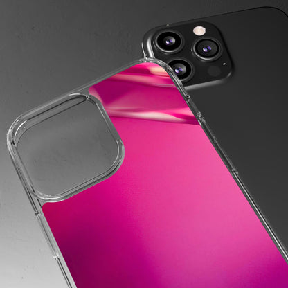 Clear Phone Case – Magenta Motion