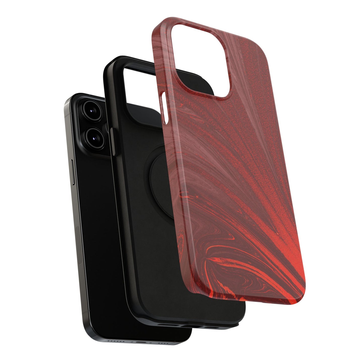 Impact-Resistant Phone Case — Crimson Current