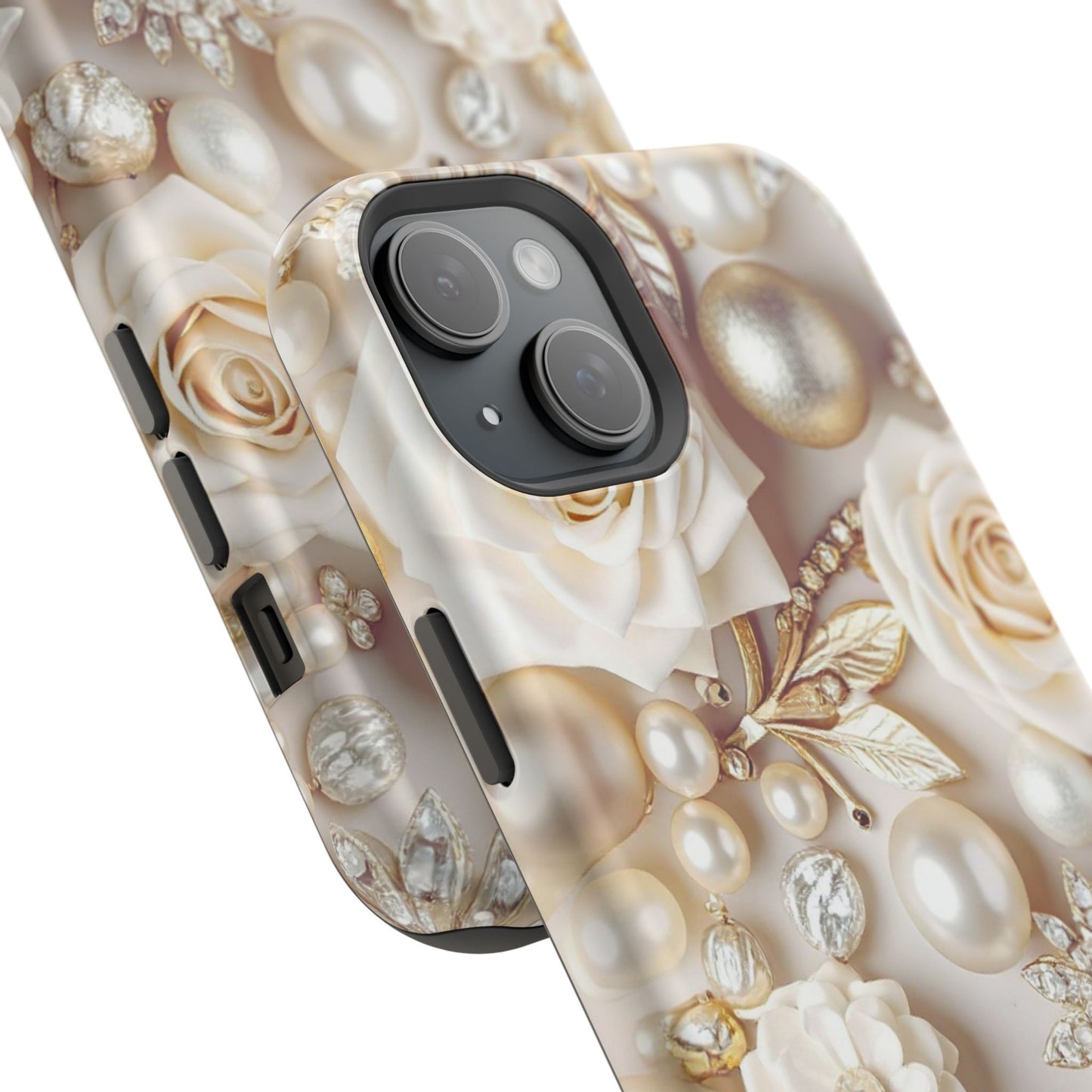 Impact-Resistant Phone Case – Ivory Opulence
