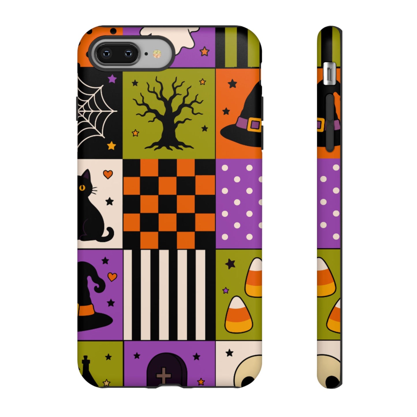Protective Phone Case – Spooky Patchwork