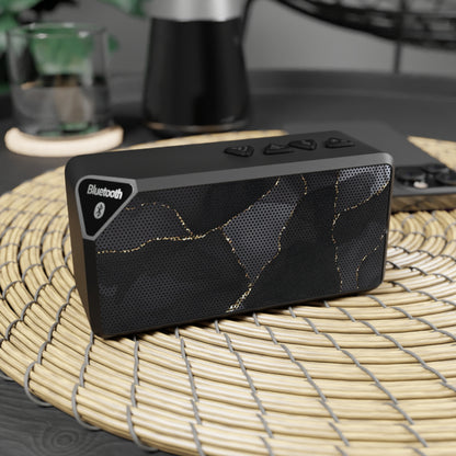 Portable Bluetooth Speaker – Obsidian Vein
