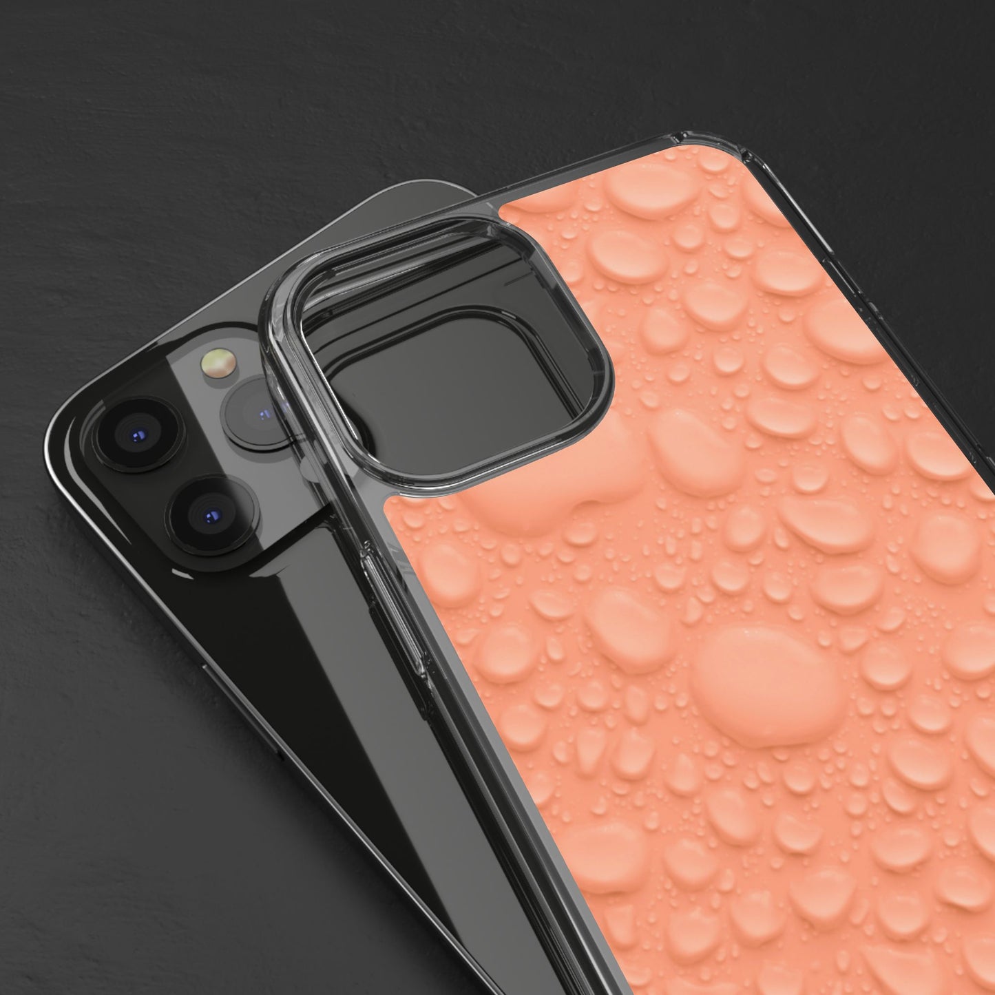 Clear Phone Case – Apricot Rain