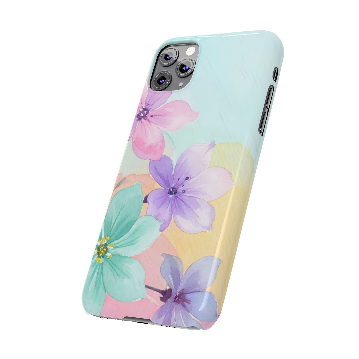 Slim Phone Case – Water Petal
