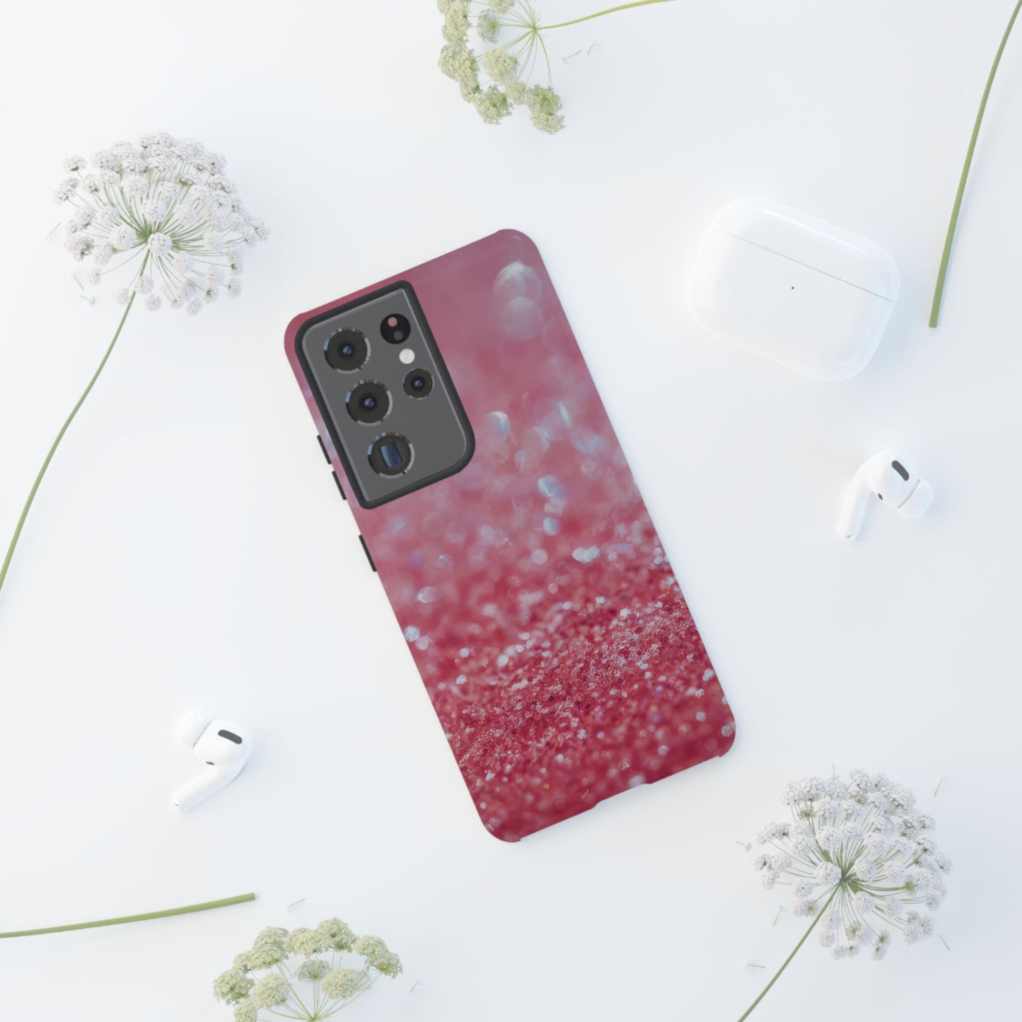 Protective Phone Case – Rosé Sparkle