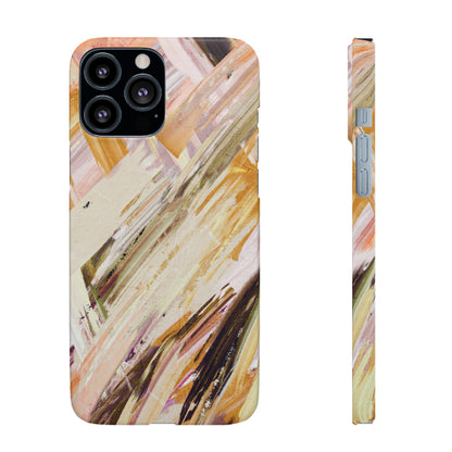 Snap Phone Case – Brush & Bronze