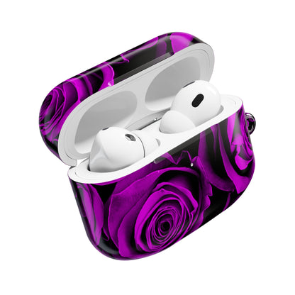 Earbud Case Cover – Amethyst Roses