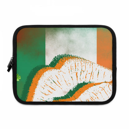 Laptop Sleeve – Irish Lip St. Patrick’s Day Design