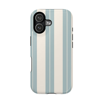 Wireless-Charging Compatible Case – Coastal Stripe